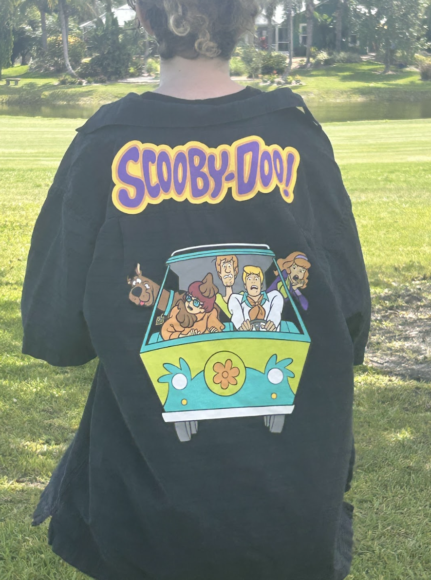 Scooby Doo Shirt on a model